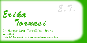 erika tormasi business card